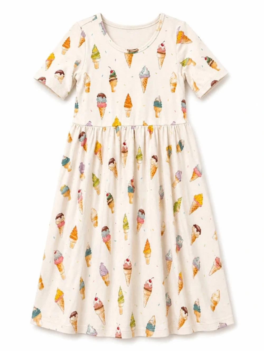 Nola Tawk Ice Cream Print Cotton Dress Size 8